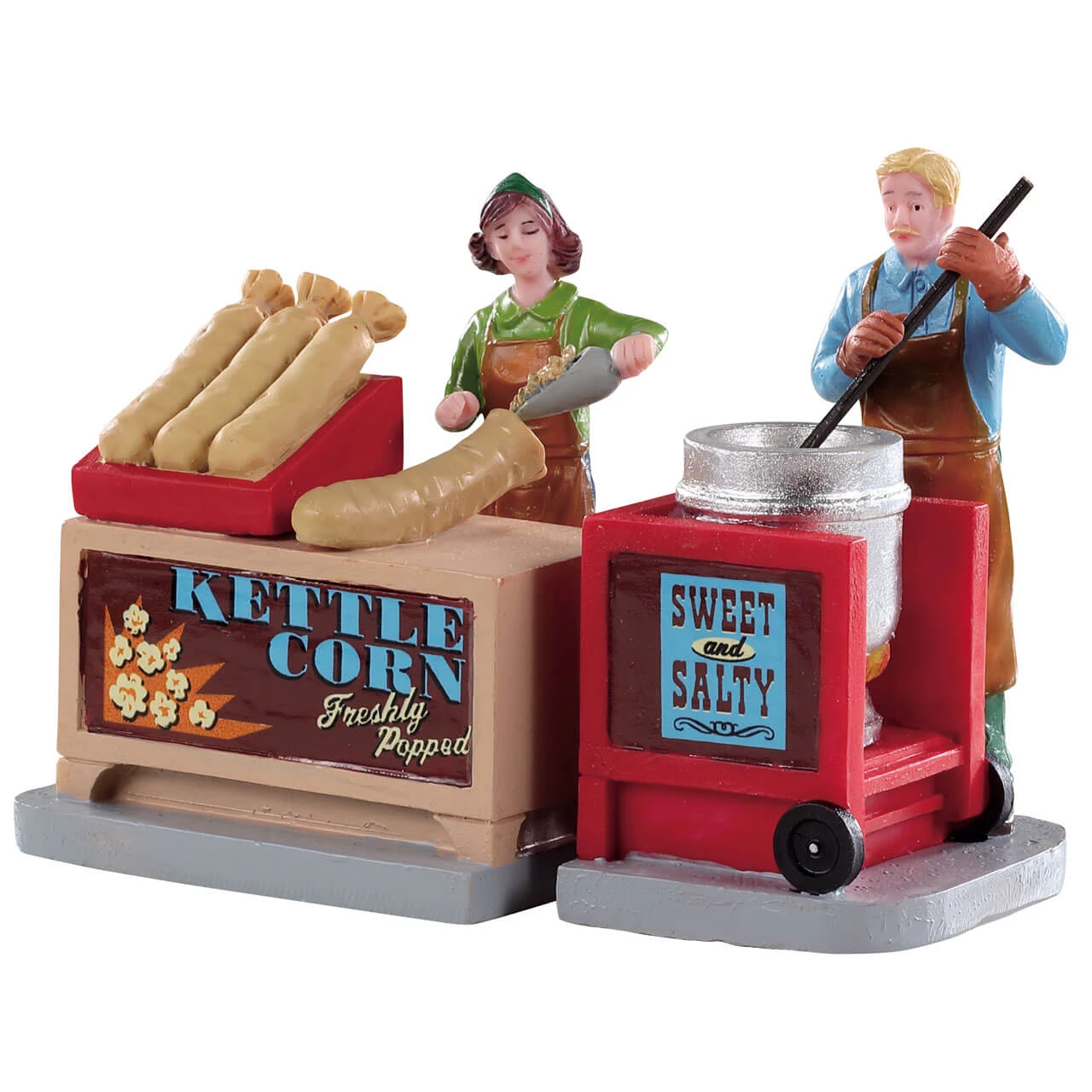 Lemax Kettle Corn Stand - 2 Piece Set - Image 2