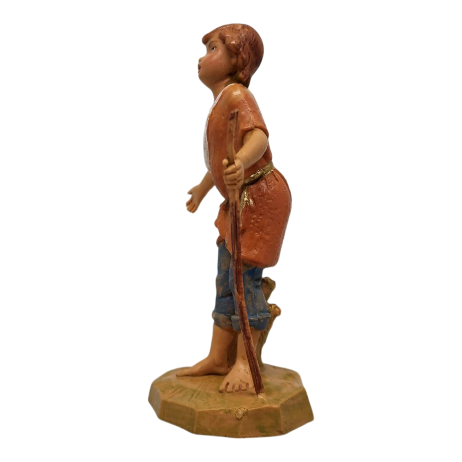 Savio - Boy Shepherd - 5 Inch Scale Nativity Figurine - Image 5