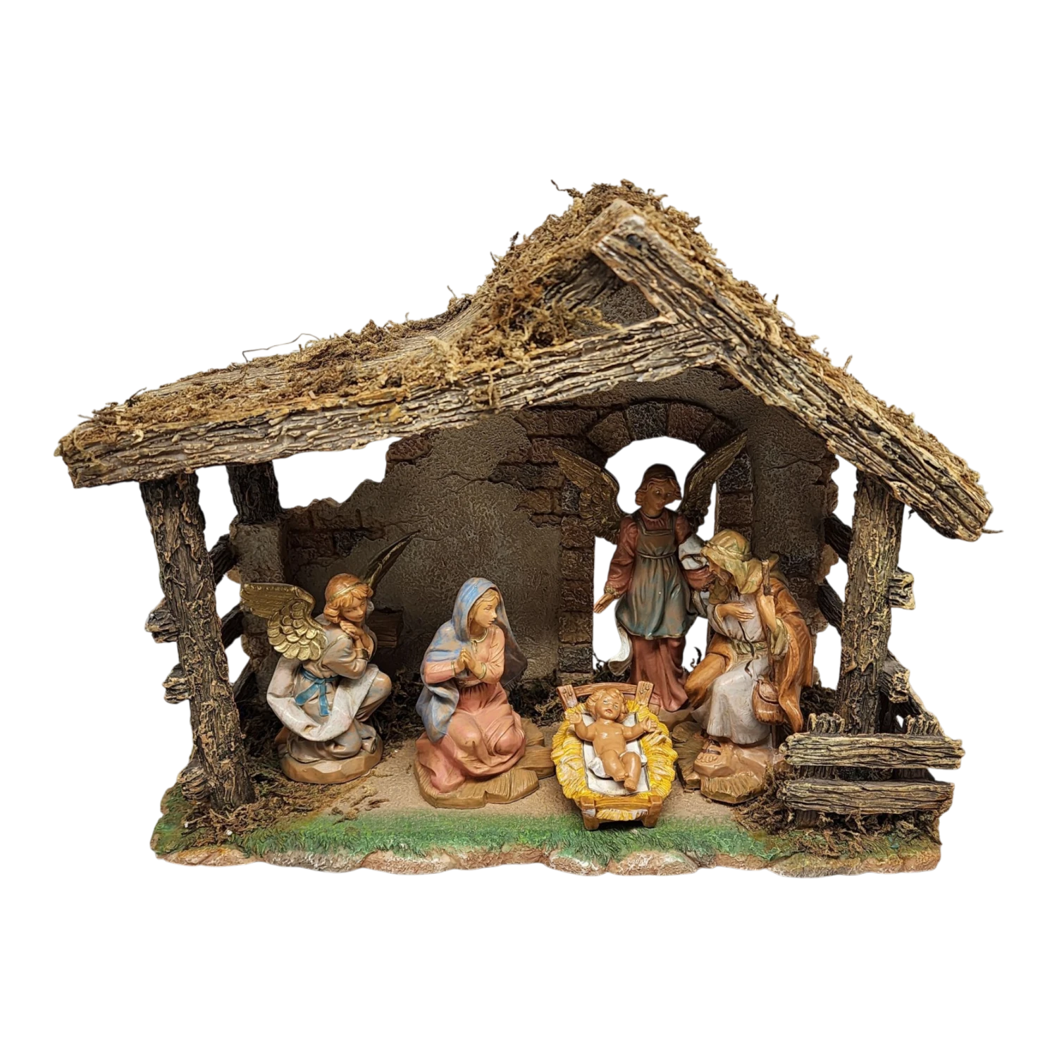 Figure Set With Stable - Fontanini - 5" Scale - Image 3