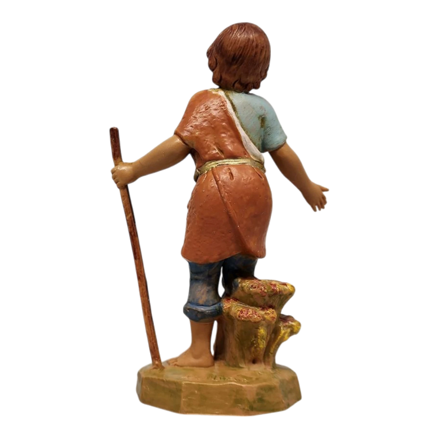 Savio - Boy Shepherd - 5 Inch Scale Nativity Figurine - Image 2