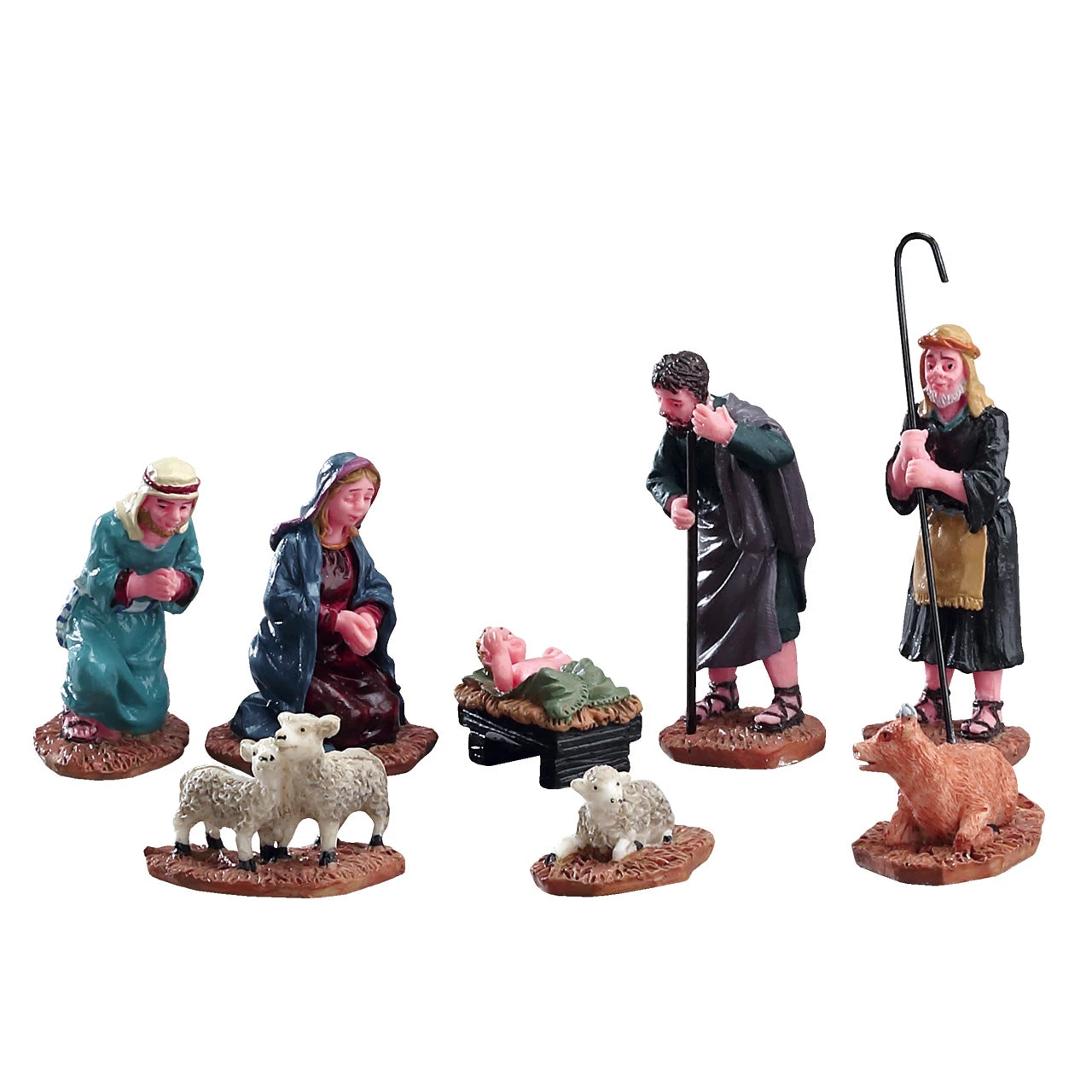 Lemax Nativity Village 3 Inch Figurines - 8 Piece Set - Image 2