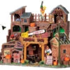 Lemax Spooky Town Chainsaw's Lumber Yard With Adaptor